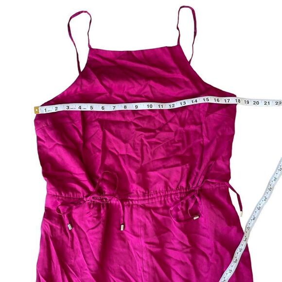 TED BAKER Melnie Drawstring Waist Jumpsuit, Deep Pink size 3 - US 8 - Picture 5 of 10